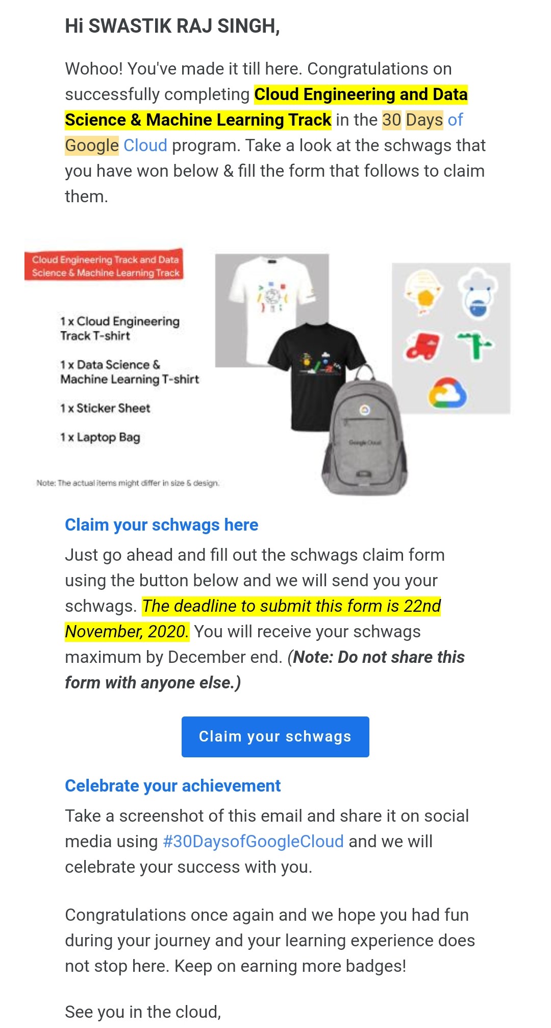 30 days of Google Cloud